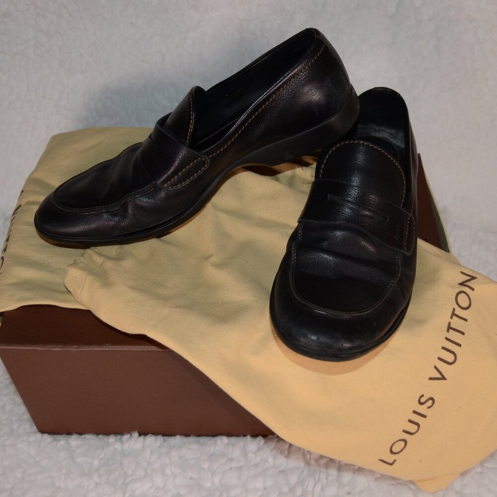 Louis Vuitton loafers men's size 7 Sorbonne style FLAWED please read